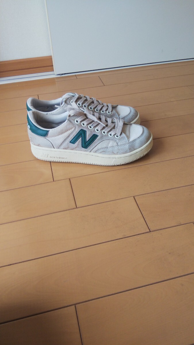 ニューバランス☆PROCTCCG☆24.5cm☆new balance☆スニーカー☆シューズ☆ベージュ系×グリーン系_画像2