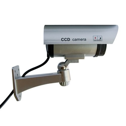  муляж камера камера системы безопасности муляж наружный для 2 цвет водонепроницаемый выдерживающий свет LED мигает камера системы безопасности .. стикер приложен подлинный товар sokli