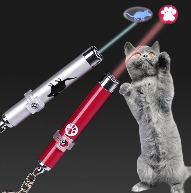 送料120円 猫 おもちゃ LED ねこ ネコ ポインター LEDライト 光り 光る 魚 運動 遊ぶ 猫用 玩具 グッズ 点灯 点滅 運動不足 ストレス発散_画像2