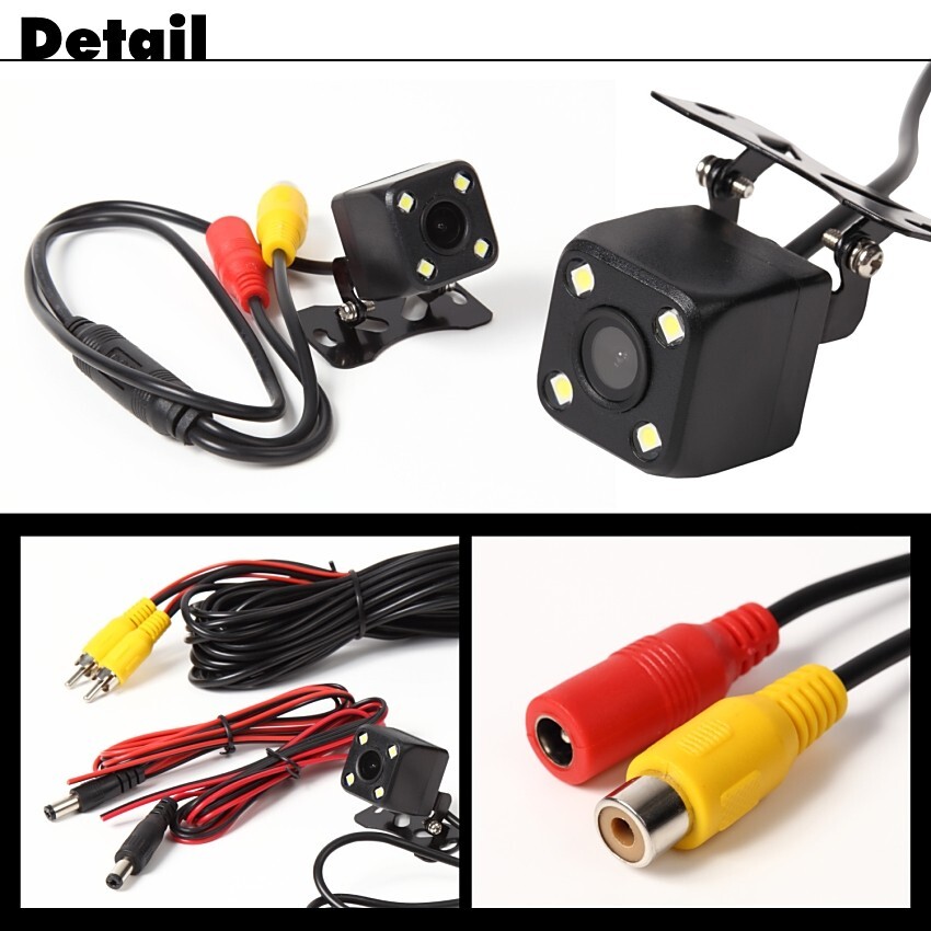  back camera monitor set postage 690 jpy Japanese instructions attaching 4.3 -inch wide-angle 170° waterproof nighttime LED attaching back camera 