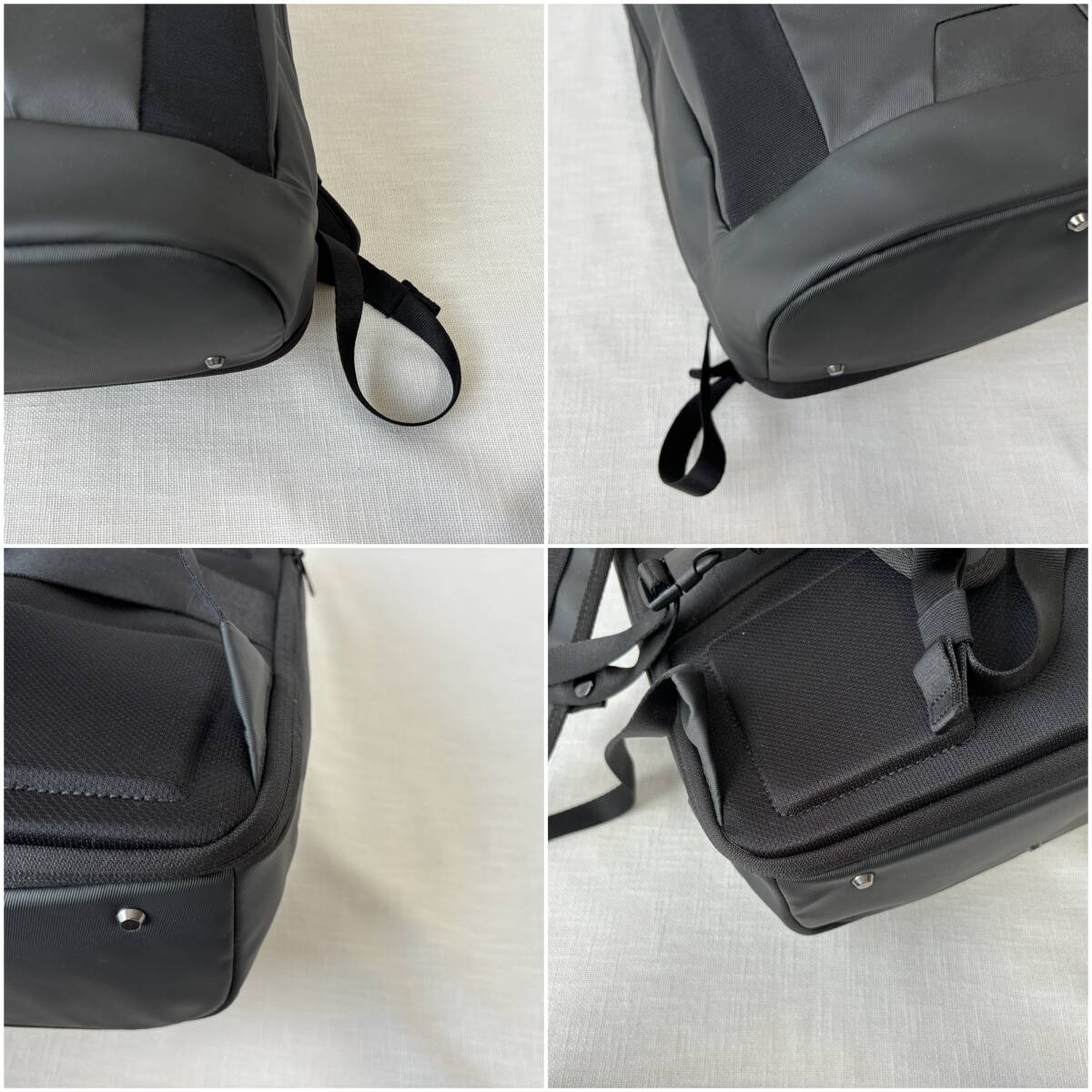 ■1円〜 ＜美品!!＞■SAMSONITE サムソナイト HYBURD ハイバード リュック バックパックM 拡張 ビジネス 普段使い 上質 ブラック 黒_画像9