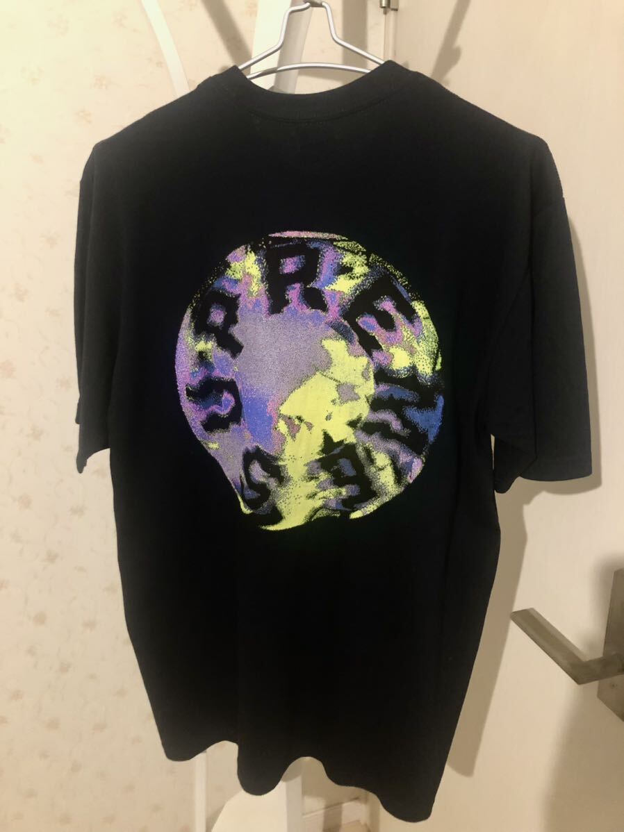 超美品 シュプリーム SUPREME 20SS Marble Tee Tシャツ カットソー 半袖 クルーネック プリント M 紺 正規品_画像1