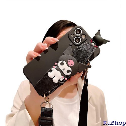 クロミ 可愛いスマホケース iPhone SE3 iP 用 ケース斜め掛け 背部 携帯ストラップ 全面レンズ保護 794