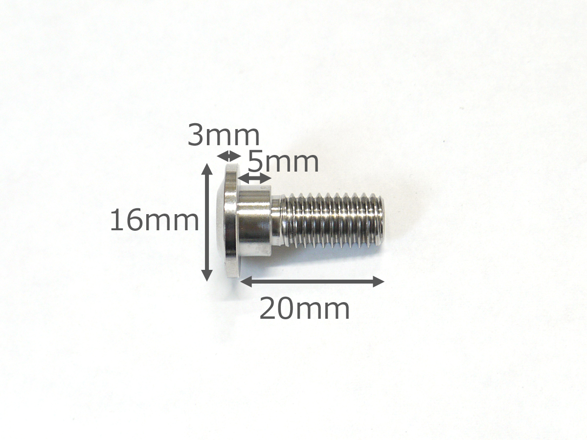 MT-07 MT-09/トレーサー MT-10専用 64チタン合金製 前後ブレーキディスクボルトセット ナチュラル ローターボルト_画像9