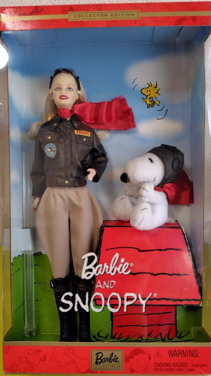 バービー ＆ スヌーピー　Barbie ＆ SNOOPY　人形　フィギュア　コラボ　マテル社　2001年限定　ヴィンテージ