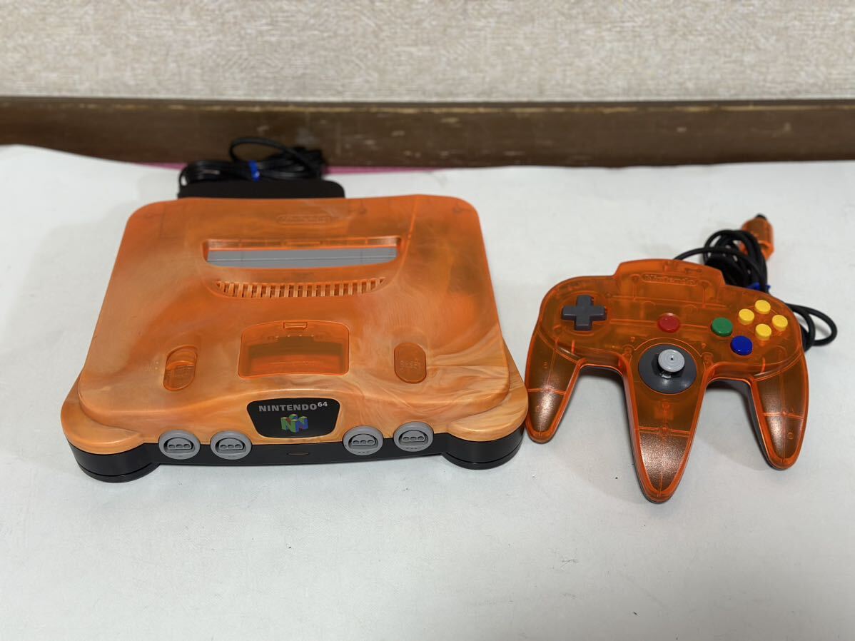 限定品 希少品 ニンテンドー64 クリアオレンジ　ダイエー優勝カラー_画像1