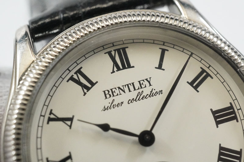 1 иен ~[686] действующий BENTLEY| Bentley BSV-M9252 silver collection [SILVER925 печать ] кварц small second мужские наручные часы 