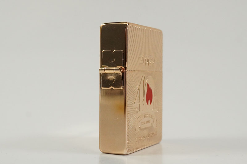 【800】ZIPPO／ジッポー　40周年　1935REPLICA　 レプリカ　ピンクゴールド　08年製　箱付_画像3