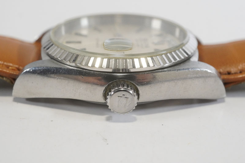 1 иен ~[833] действующий BULOVA| Broba super Seville дата самозаводящиеся часы серебряный циферблат мужские наручные часы 