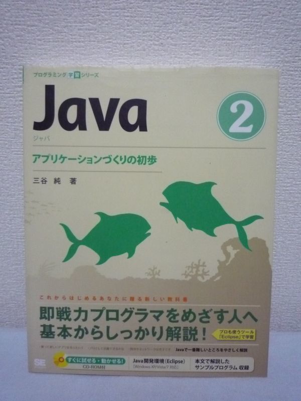 Java 2 アプリケーションづくりの初歩 三谷純 CD有 入門書 GUI▼_画像1