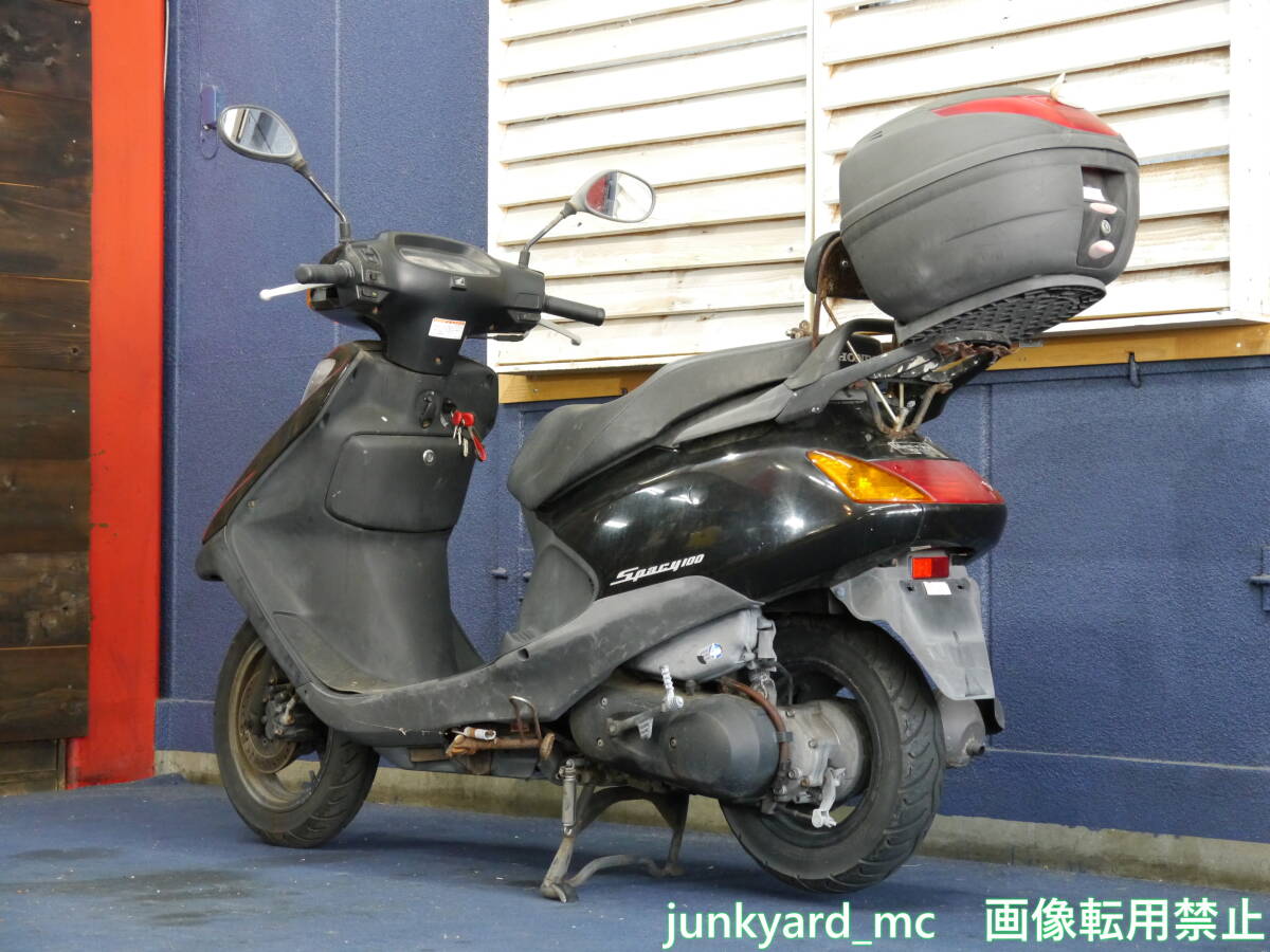 【東京都足立区・最寄り駅 竹ノ塚】HONDA JF13 スペイシー100 実動・書付　難有　黒_画像6