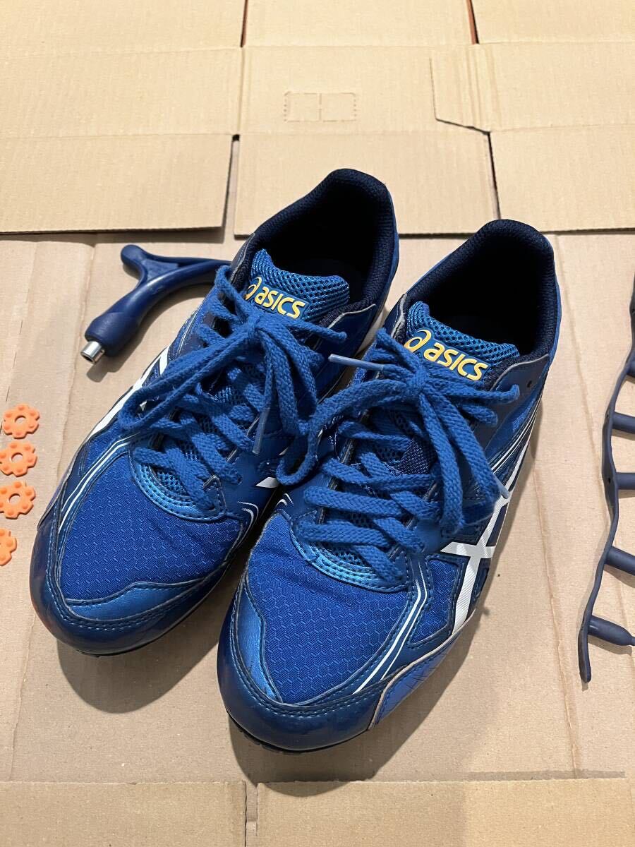 アシックス　asics EFFORT 陸上スパイク　エフォート　23センチ　ブルー系　TTP521 オマケつき_画像2