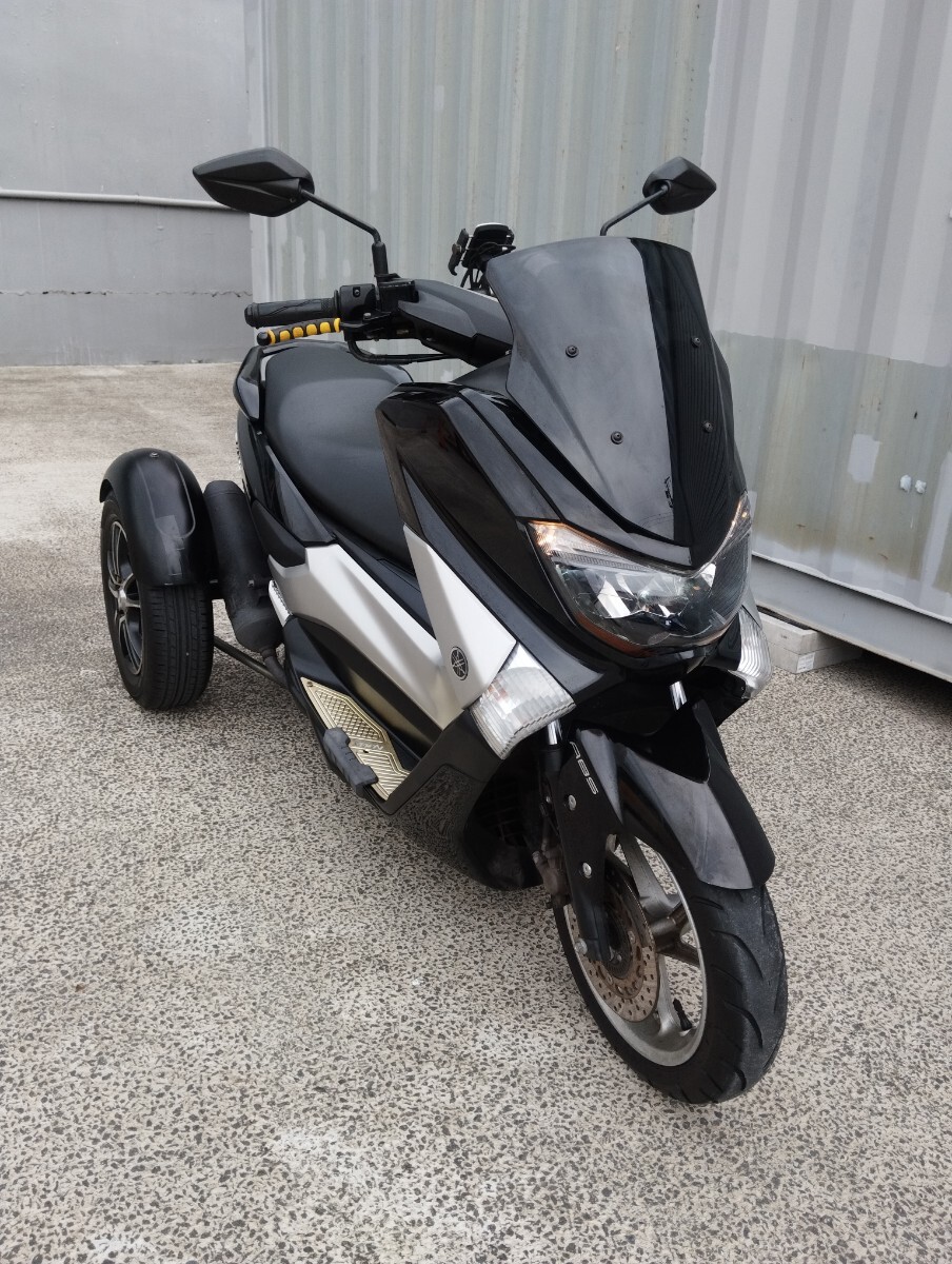  Yamaha NMAX 155 trike back gear attaching low running side car attaching light two wheel registration normal car license ( AT limitation )OK without a helmet OK high speed 2 number of seats OK