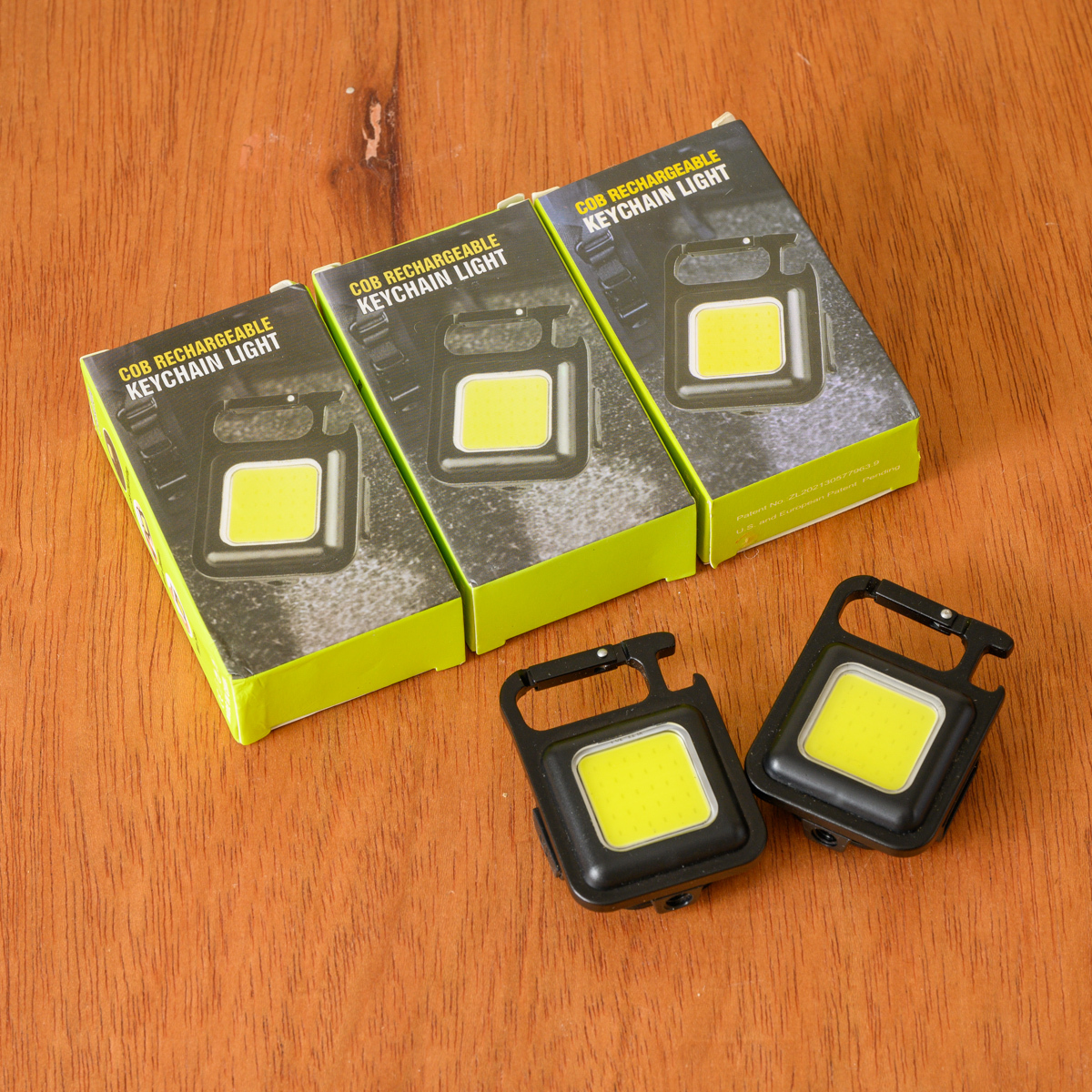 COB LED ライトワークライト ヘッドライト 投光器 充電式 懐中電灯 5個 未使用品　中古品_画像1
