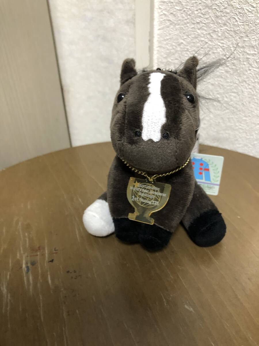  horse racing strongest horse iki knock s Japan Cuina- idol hose key holder soft toy new goods unused small size 