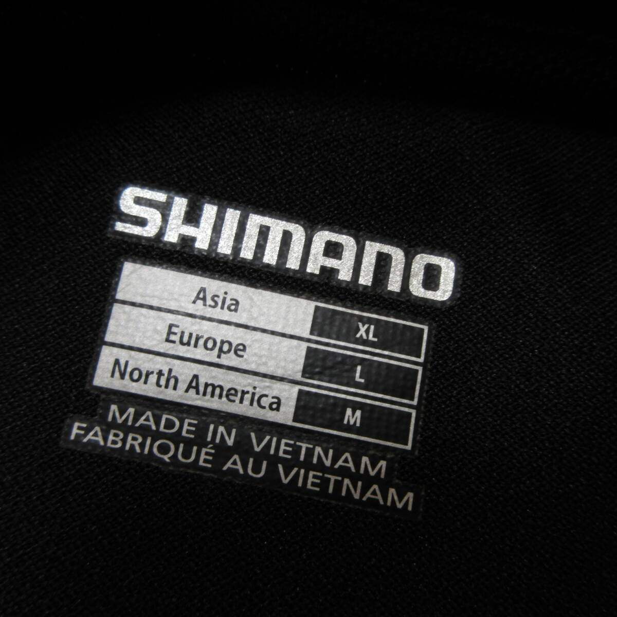 美品 SHIMANO シマノ 肉厚ドライタイプTシャツ ブラック 表記サイズ アジアXL 送料230円の画像7