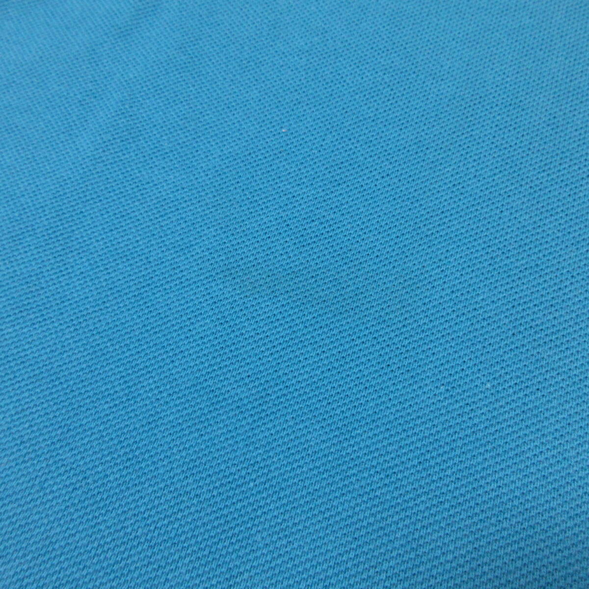 PIA SPORTS　ピアスポーツ　鹿の子ポロシャツ　ターコイズブルー　日本製　表記サイズⅢ　送料230円_画像10
