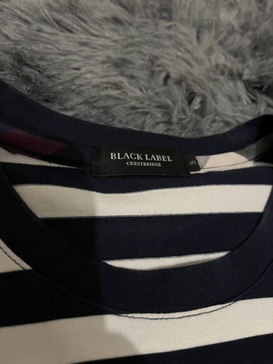  new goods 1 jpy ~ regular price 1.8 ten thousand BLACK LABEL Black Label k rest Bridge short sleeves k rest Bridge check T-shirt S~M cut and sewn 