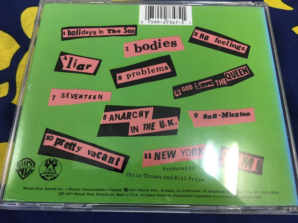 Sex Pistols* б/у CD/US запись [ секс * piste ruz~Never Mind The Bollocks]