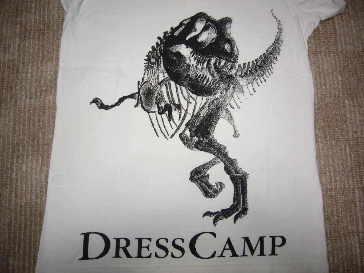 DRESS CAMP ドレスキャンプ T-REX 半袖Tシャツ白４８