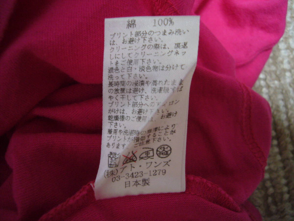 DRESS CAMP ドレスキャンプ 半袖Tシャツ ピンク４８_画像4