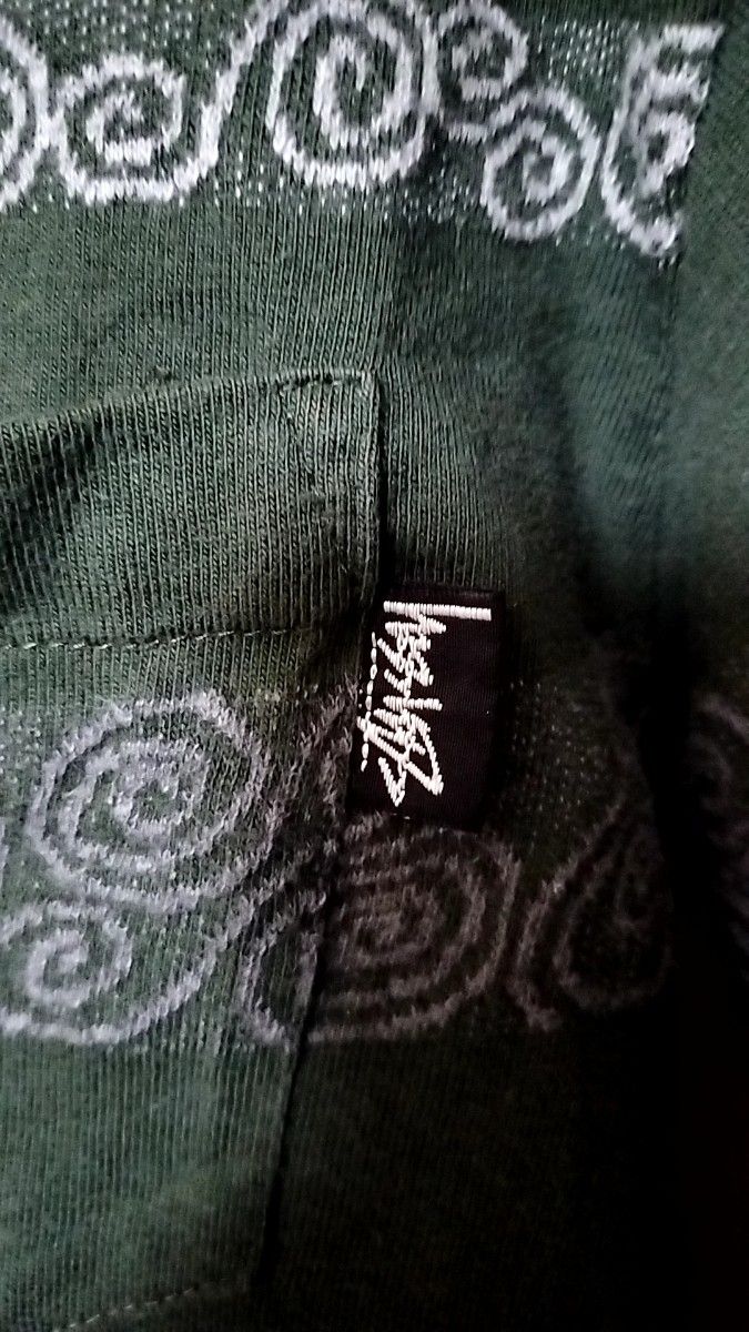 超レア OLD STUSSY 黒タグ初期 80s ジャガードロングTシャツ 超レア OLD STUSSY 黒タグ初期 80s ジャガードロングTシャツ