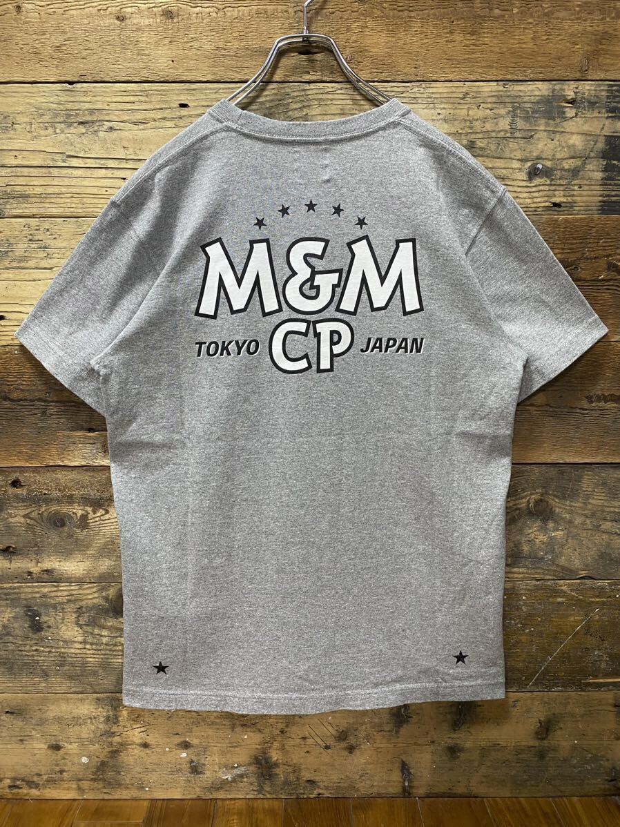 M&M CUSTOM PERFORMANCE PRINT S/S POCKET T-SHIRT size:L gray / MandM エムアンドエム プリント ポケット Tシャツ グレー ポケT Teeの画像1