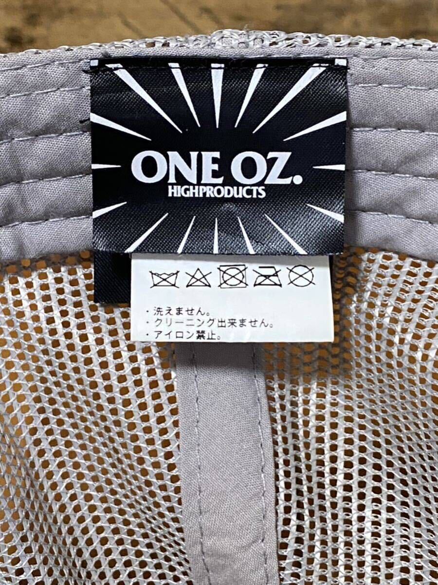 ONE OZ. LOGO MESH CAP size:F グレー / ワンオンス HIDE AND SEEK ハイドアンドシーク ロゴ メッシュ キャップ 帽子 スナップバックの画像9