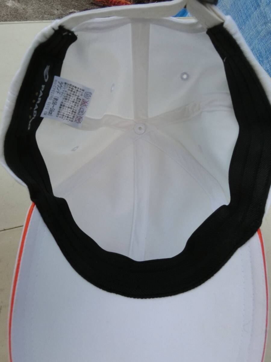 【1円～PARADISO】パラディーゾ 帽子 白 ホワイト キャップ ゴルフ 56-59センチ_画像3