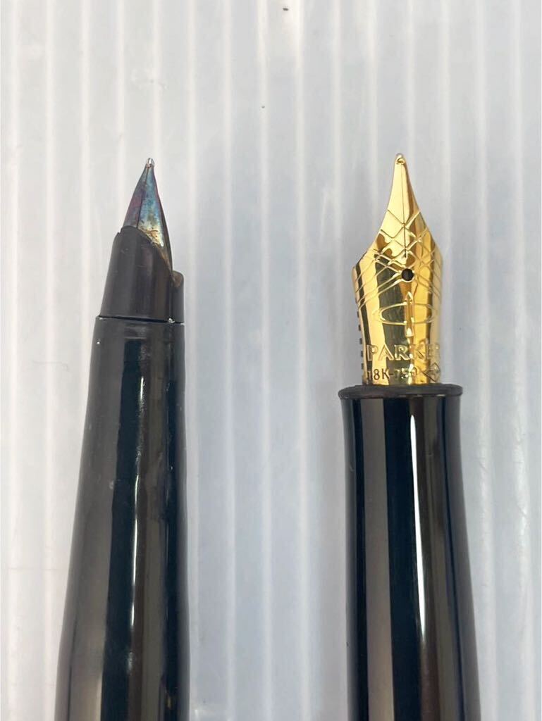 万年筆　PARKER パーカー 18k 750 刻印なし 2本まとめ 筆記未確認_画像5