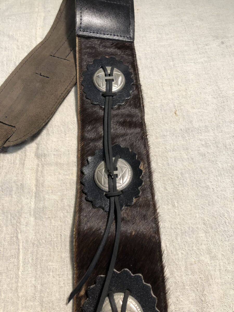  rare Peavey guitar strap original leather Conti . medal leather pi- vi - base 