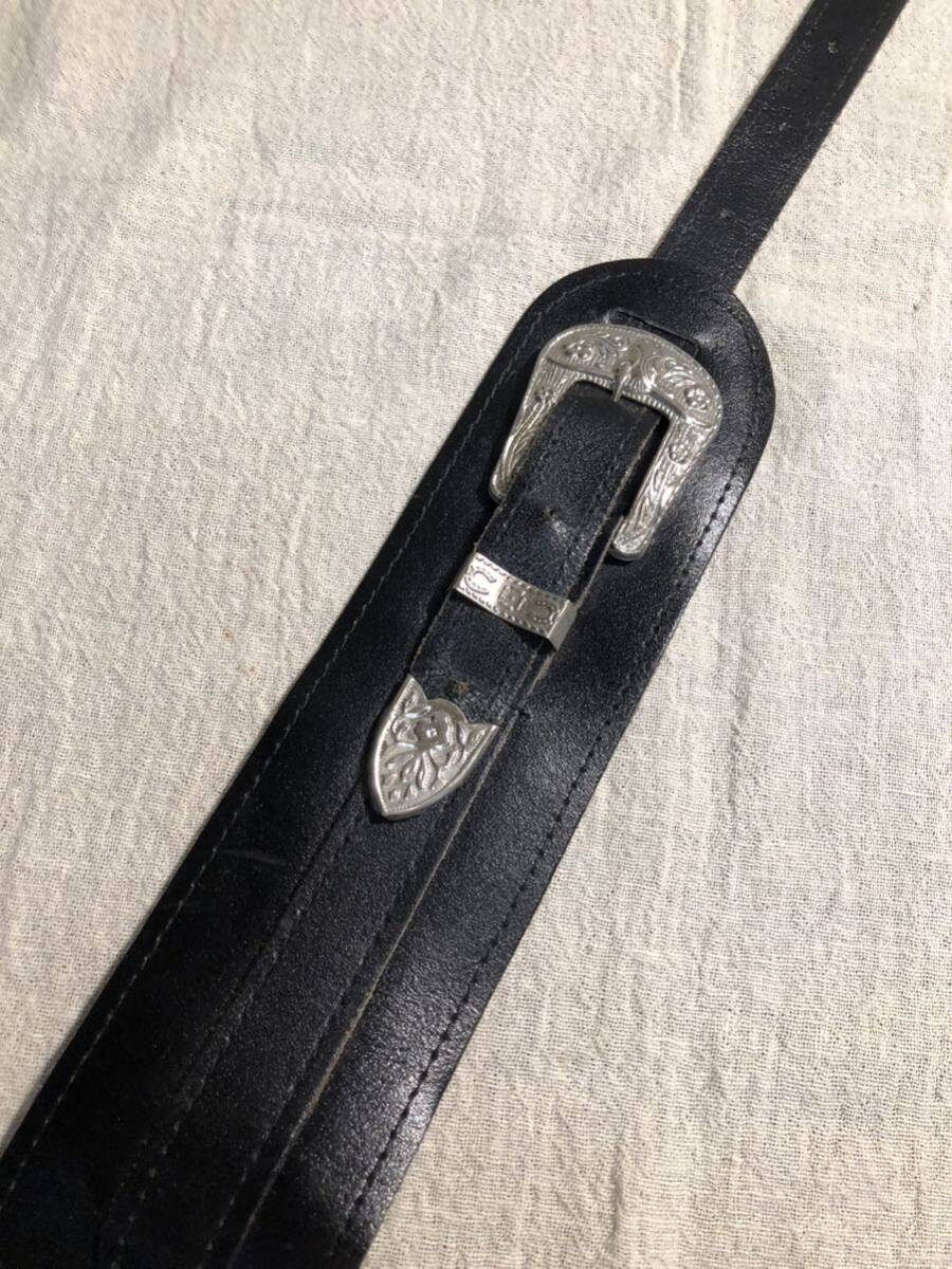  rare Peavey guitar strap original leather Conti . medal leather pi- vi - base 