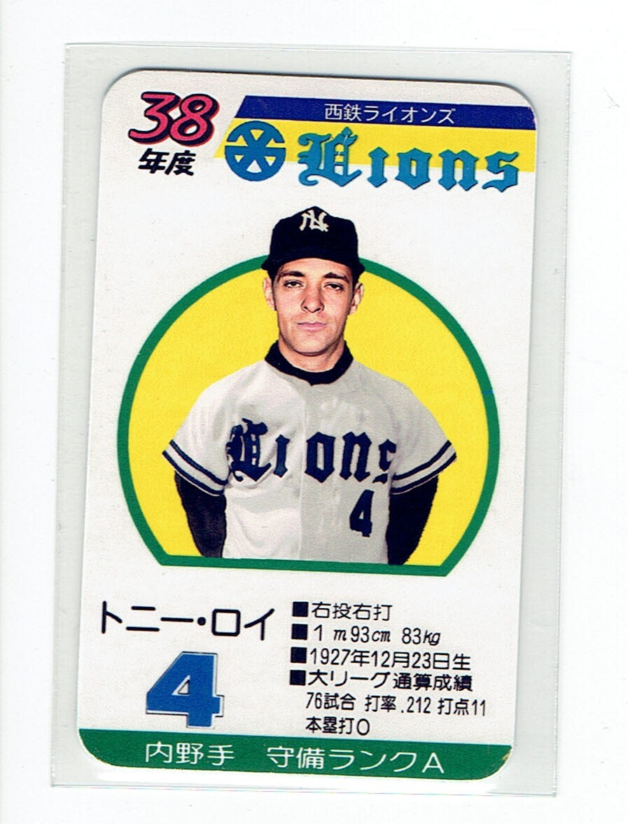 タカラプロ野球カードゲーム風 自作カード１枚(トニー・ロイ)の画像1