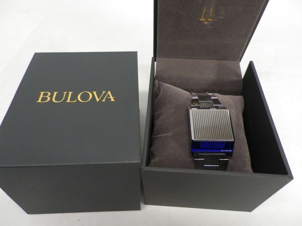 47*a418* б/у товар мужские наручные часы Broba архив s серии компьютер -to long 96C139 LED цифровой BULOVA текущее состояние 