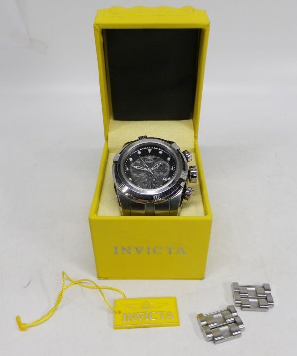 47●a417☆中古品　メンズ腕時計　インヴィクタ　ゼウス　23908　クォーツ　クロノグラフ　インビクタ　INVICTA　現状渡し_画像1