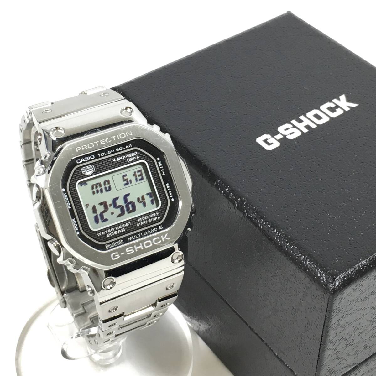 ＊CASIO G-SHOCK GMW-B5000 ソーラー電波 フルメタル メンズ 腕時計 デジタル Bluetooth対応 カシオ Gショック 稼働品 箱 取説 コマ付き_画像1
