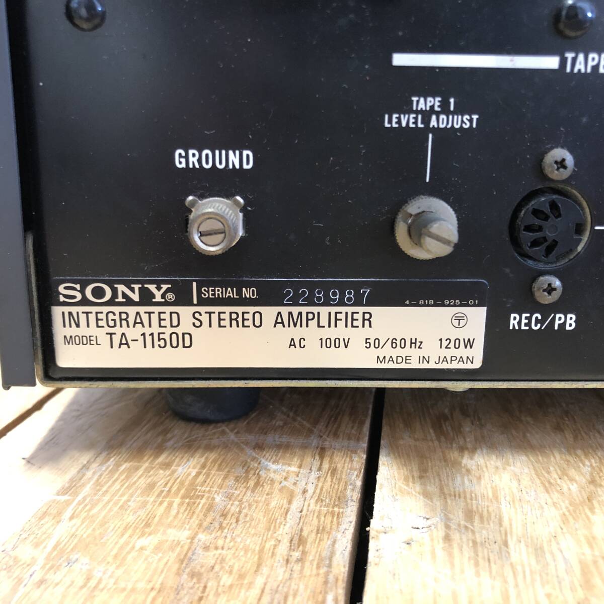 ＊【通電OK】SONY TA-1150D ステレオプリメインアンプ オーディオ機器 音響機器 ソニー 動作未確認_画像4