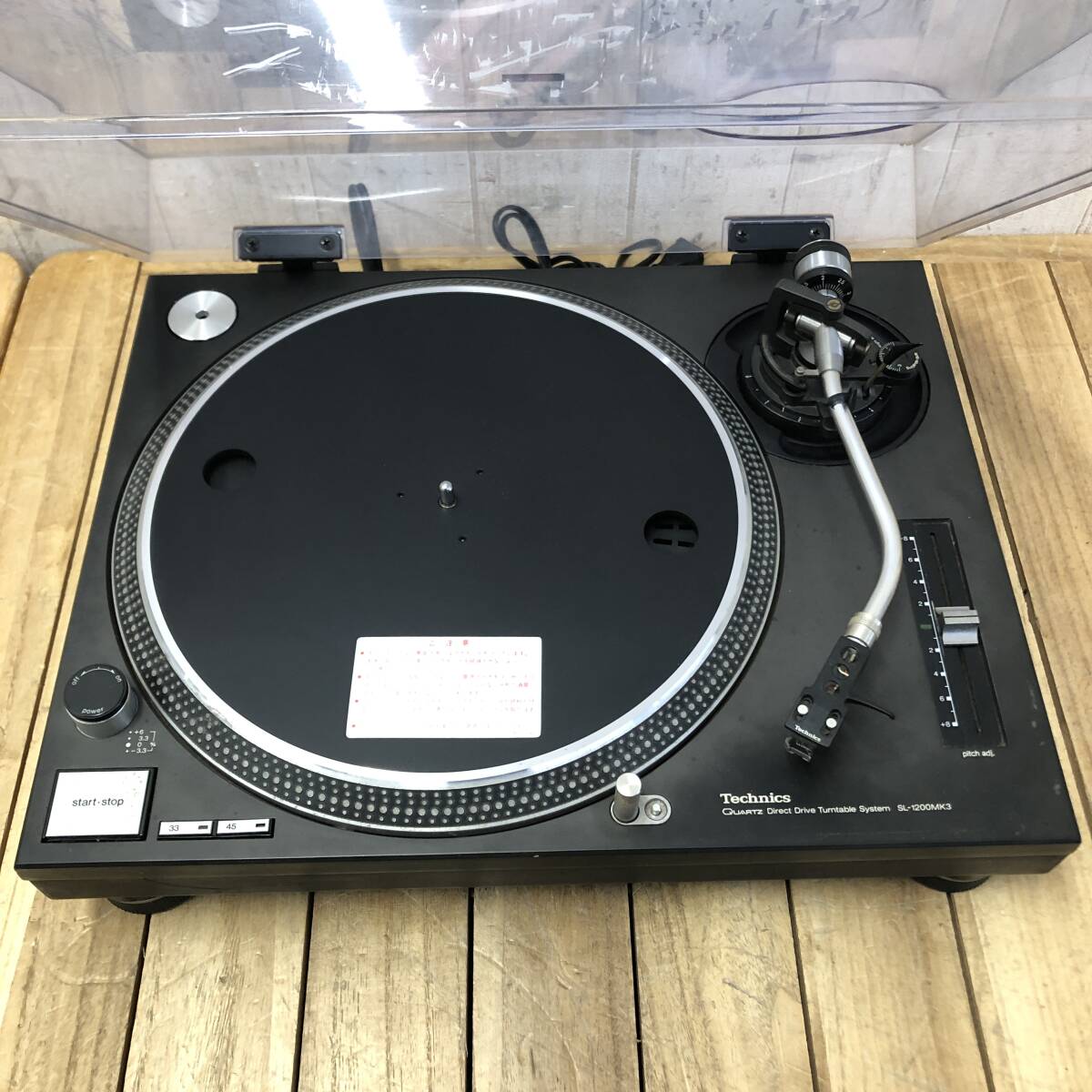 ＊【通電OK】Technics SL-1200MK3 レコードプレーヤー ターンテーブル ダイレクトドライブ 音響機材 オーディオ機器 テクニクス_画像5