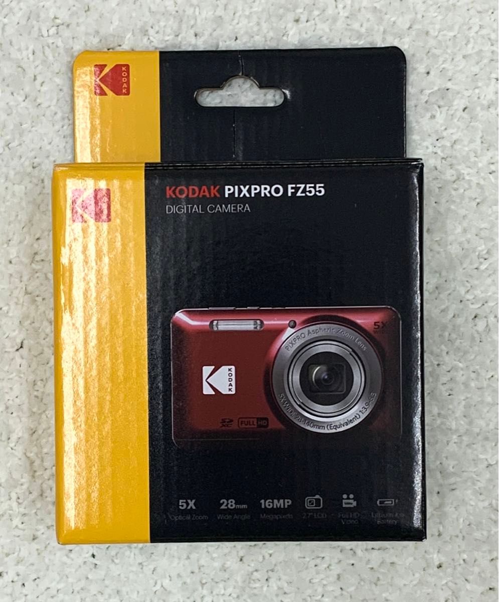 新品未使用未開封　Kodak PIXPRO FZ55 BK ブラック 黒 コダック コンパクトデジタルカメラ