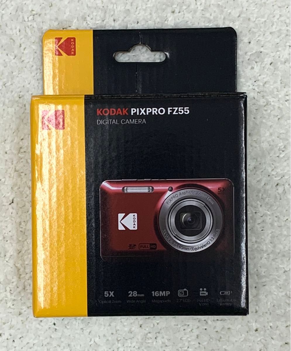 新品未使用未開封　Kodak PIXPRO FZ55 BK ブラック 黒 コダック コンパクトデジタルカメラ　 2台セット