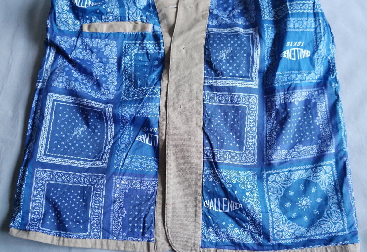 CHALLENGER BANDANA LINING COVERALL カバーオール(裏地バンダナ) ベージュの画像10