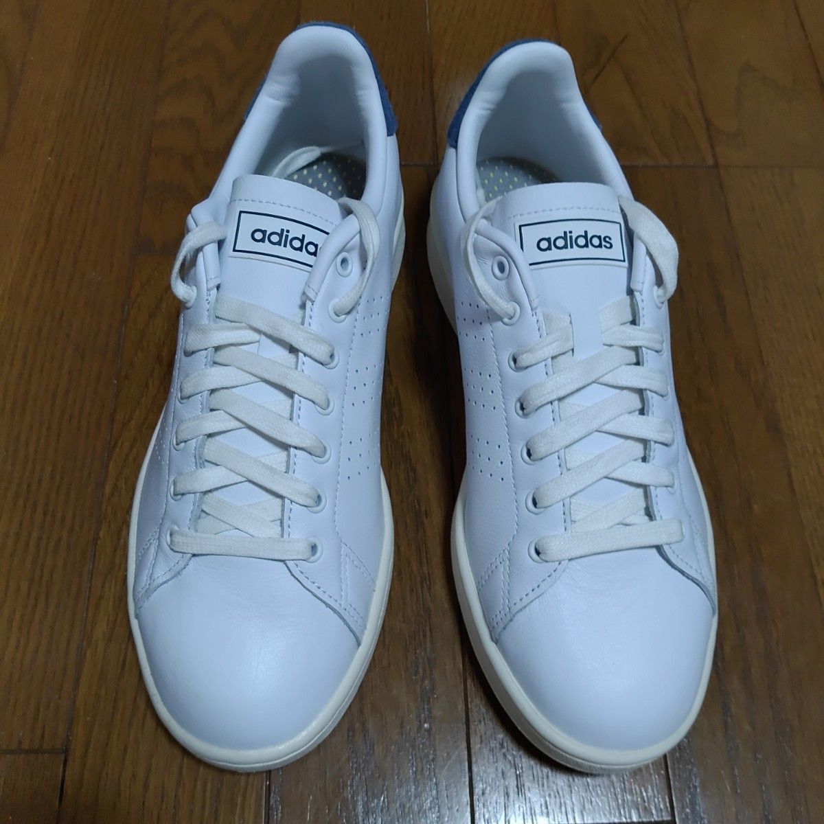 ★未使用★ 天然皮革 adidas スニーカー  ADVANCOURT LEA U（アドバンコートレザーU）＊箱付き