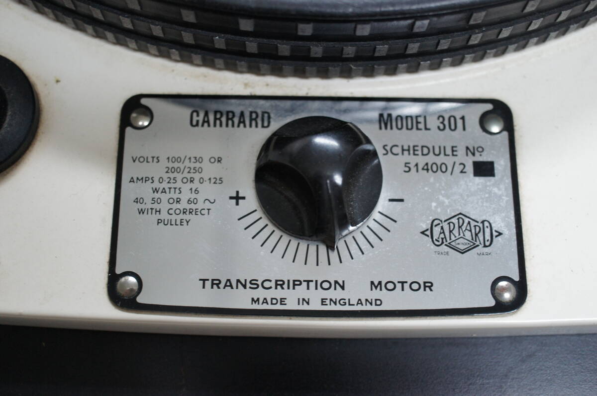 GARRARD 301 garrard turntable 60Hz specification cabinet attaching 