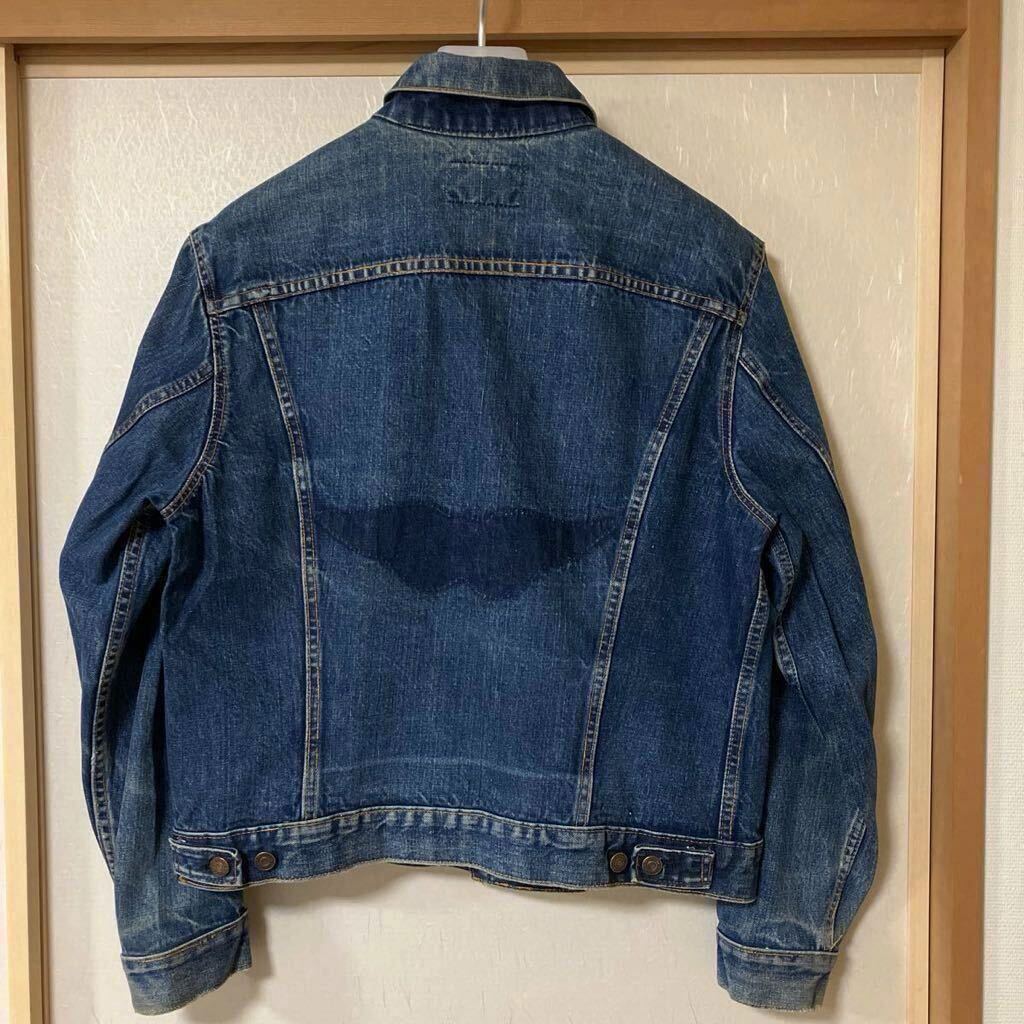 雰囲気抜群 サイズ44程 ビッグサイズ 60's LEVI'S 70505 BIGEビッグE 557xx506xx 507xx71205 70s リーバイス インディゴ ボタン裏525 USA製の画像5