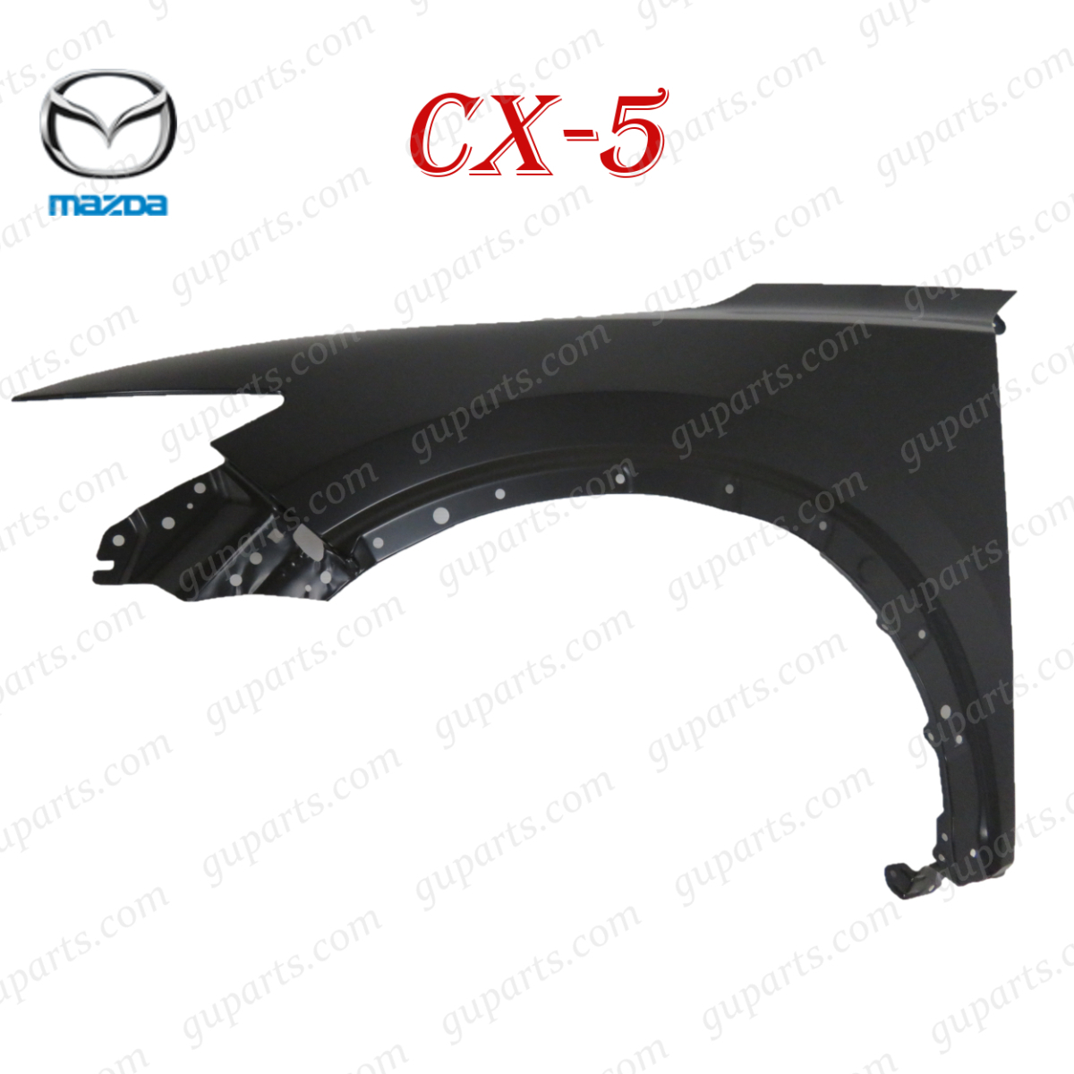 マツダ CX-5 CX5 KF 系 H29.2～ KFEP KF2P KF5P フロント 左 フェンダー KB7W-52-211 オーバーフェンダー 穴有_画像1