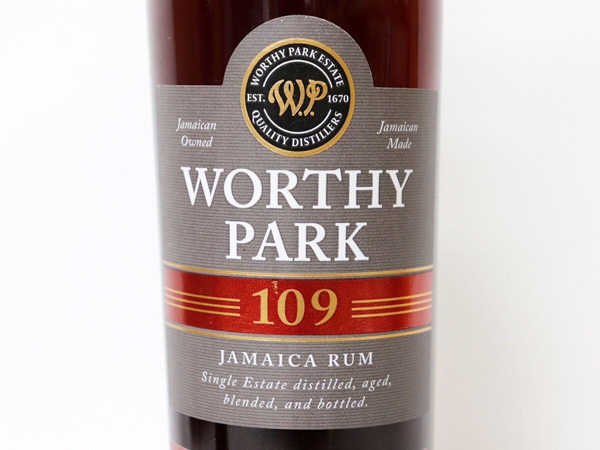 ★ワーシーパーク 109 ジャマイカ ラム WORTHY PARK［度数:54.5% 内容量:700ml］_画像2