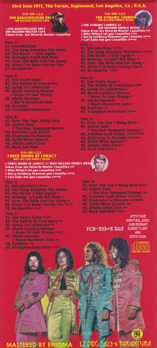 Led Zeppelin / For Badgeholders Only SGT. PAGE'S BADGEHOLDERS CLUB BAND盤 ～完全限定70セットボックス (Tarantura 9CD)_画像2