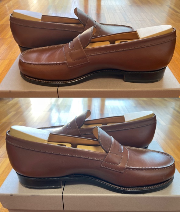 シューツリー付 J.M.WESTON 180 ローファー LOAFER TAN BOXCALF ６B ゴルフ ヨット ジョンロブ エドワードグリーン alden ウエストンの画像8