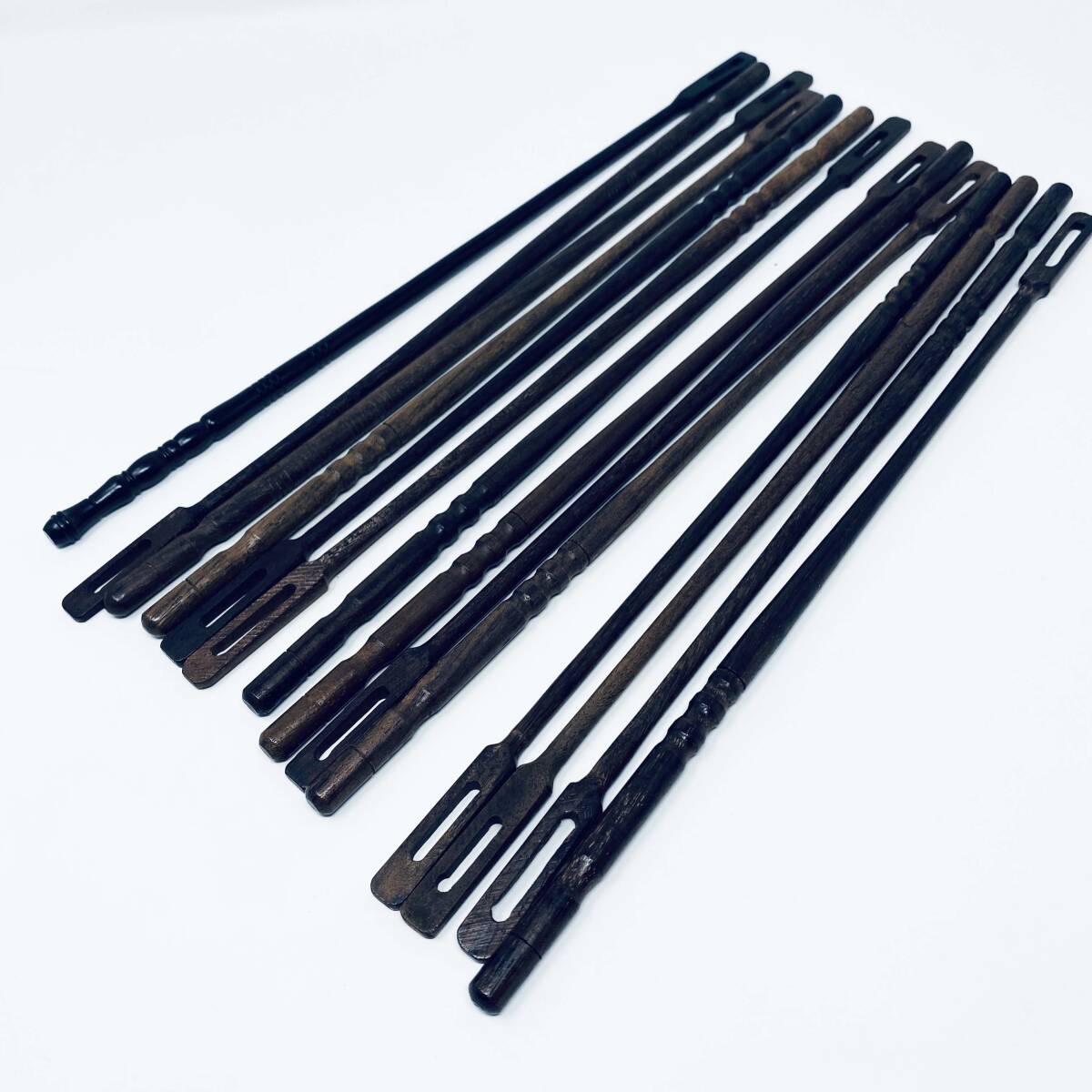1) prompt decision price flute cleaning rod cleaning stick wooden 14 pcs set together 