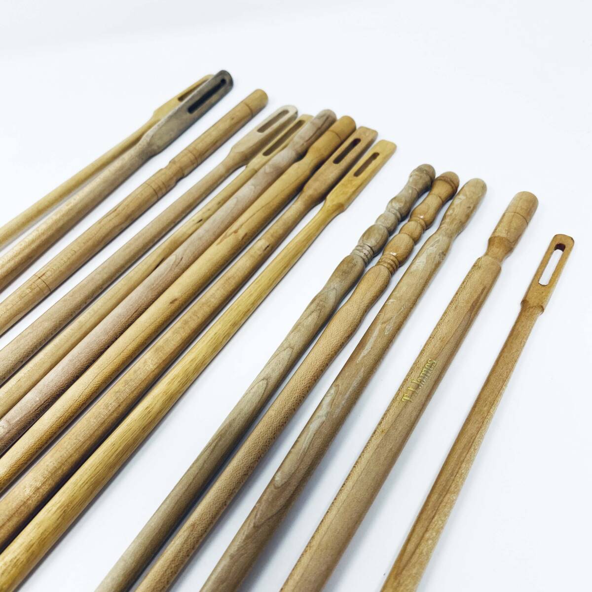 5) prompt decision price flute cleaning rod cleaning stick wooden 14 pcs set together 